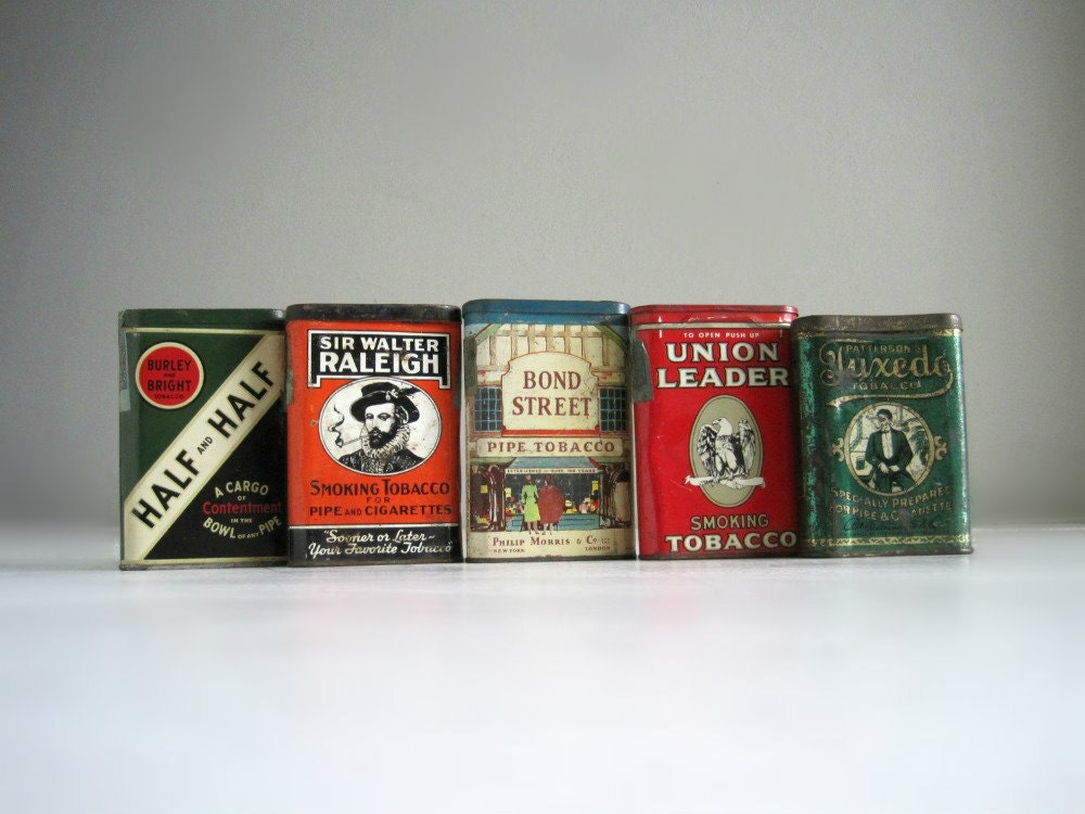 Vintage Pocket Tobacco Tin Collection - Manly Decor