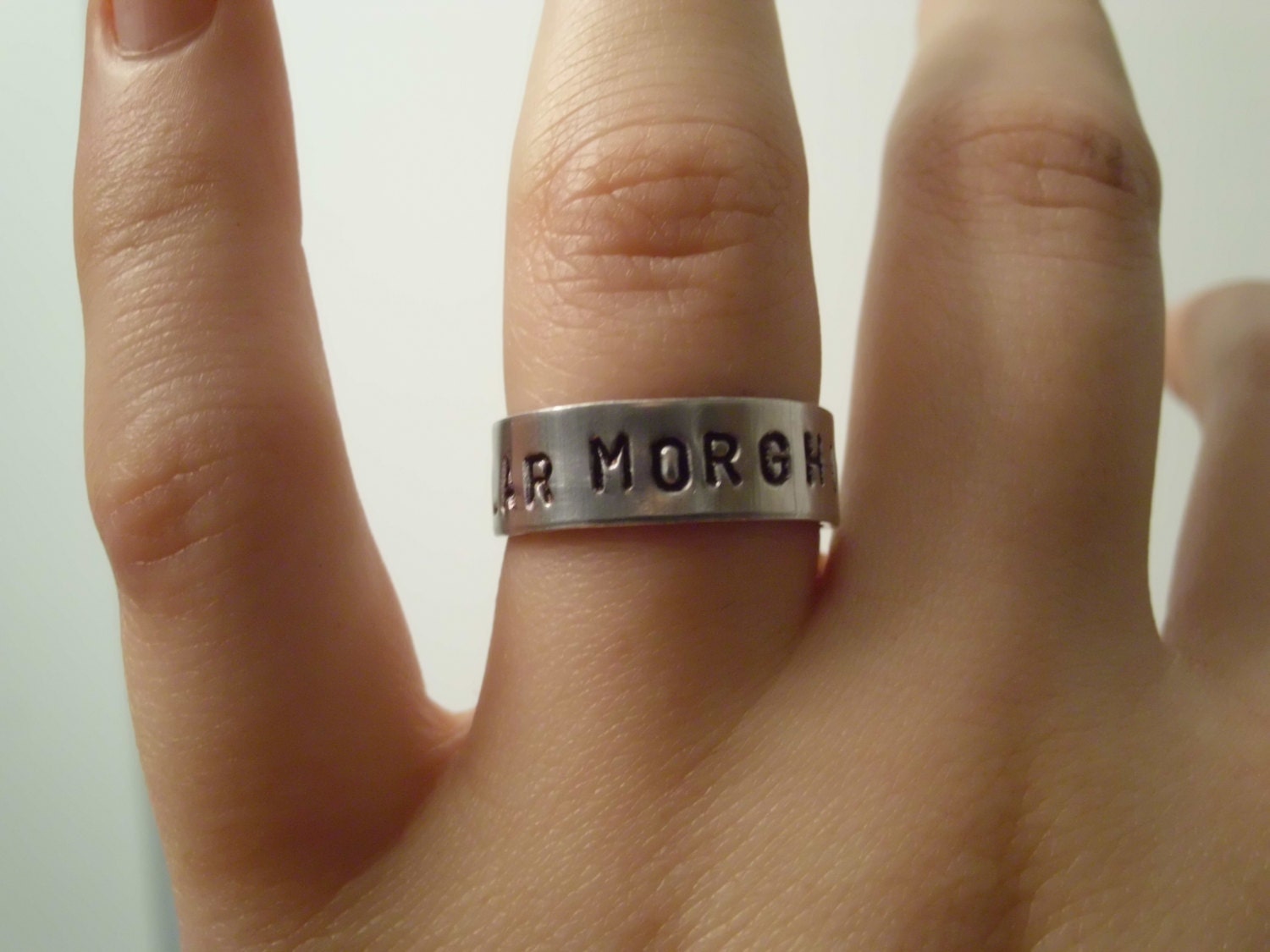 Valar Morghulis Ring Arya Stark & Jaqen H'ghar GAME OF THRONES Faceless Man of Braavos Inspired Geekery Aluminum Adjustable