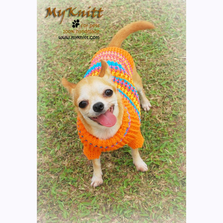 Colorful Orange Cute Dog Clothing Puppy Clothes Cat Accessories Pets Apparel D816 - Free shipping