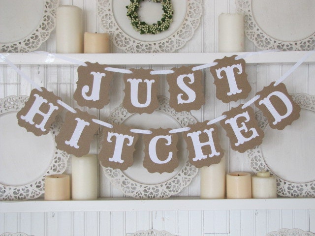 Just Hitched Wedding Banner