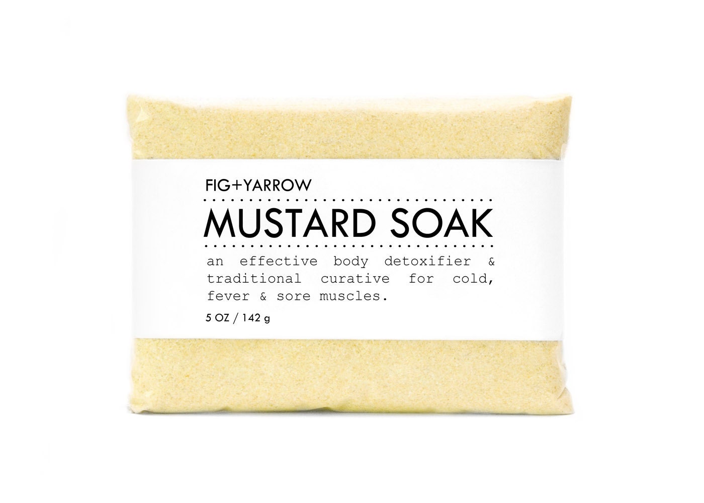 MUSTARD SOAK - detox bath in large glass jar - organic - apothecary