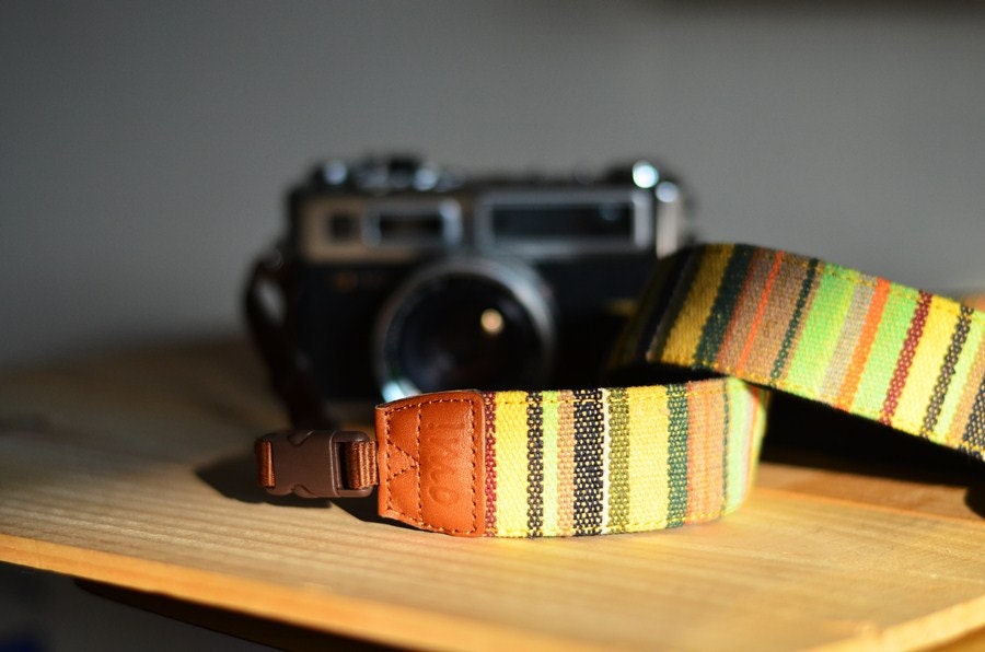 Green Village Camera Strap suits for DSLR / SLR with Quick Release Buckles