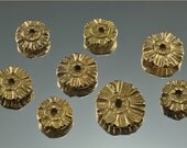 Bronze Flower Disk Embellishments