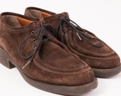 VIntage made in Italy brown suede Joan Helpren shoes size 9