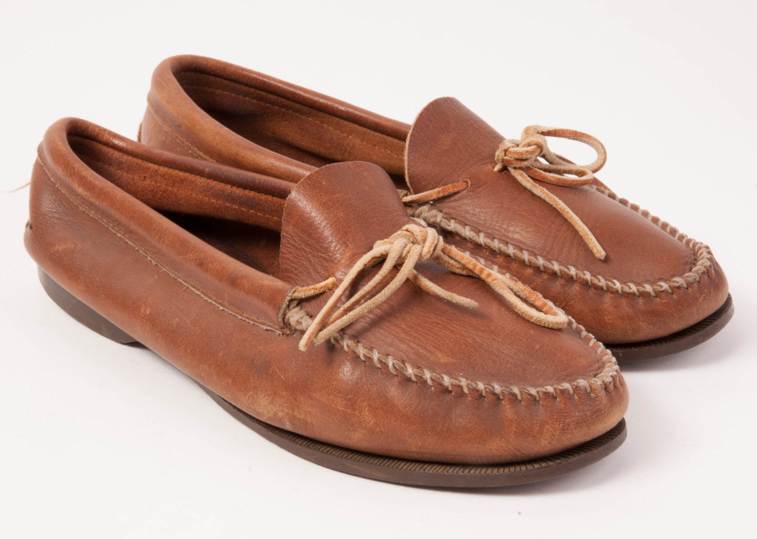 Vintage 1970s made in USA brown camp shoe size 9