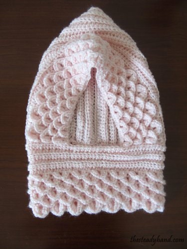 Toddler Precious Pink Crocodile Stitch Hood B66