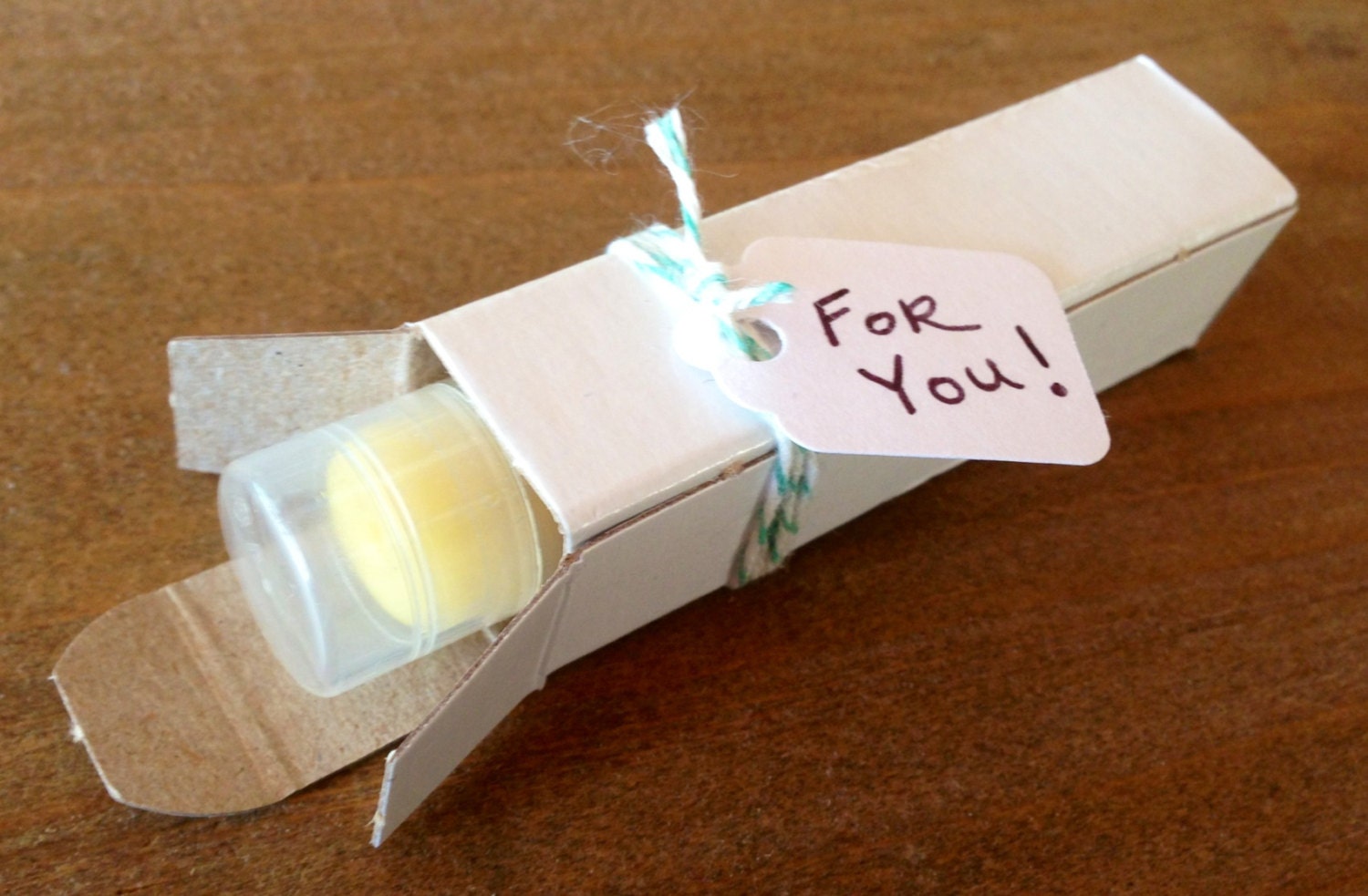 White Lip Balm Tube Box - Gift Box