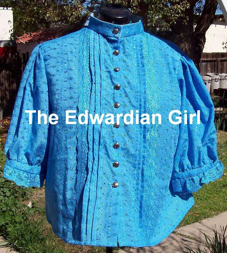 Custom made Edwardian style blouse