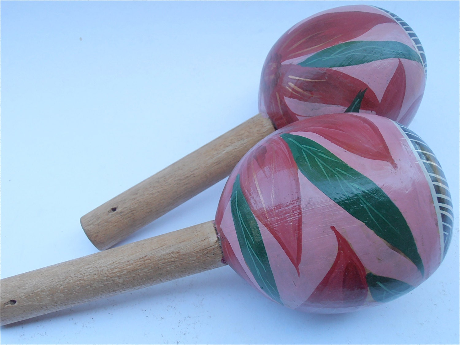 Vintage Colorful Maracas Vintage Maracas Vintage Belizean Shekere Vintage Coconut Shakers Vintage Percussion Instrument Musical Instrument