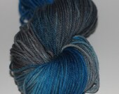 Merino Superwash Worsted Hand Dyed Yarn- Blues & Grays