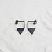 Sterling silver pendant earrings nro12 "les géométriques" triangle
