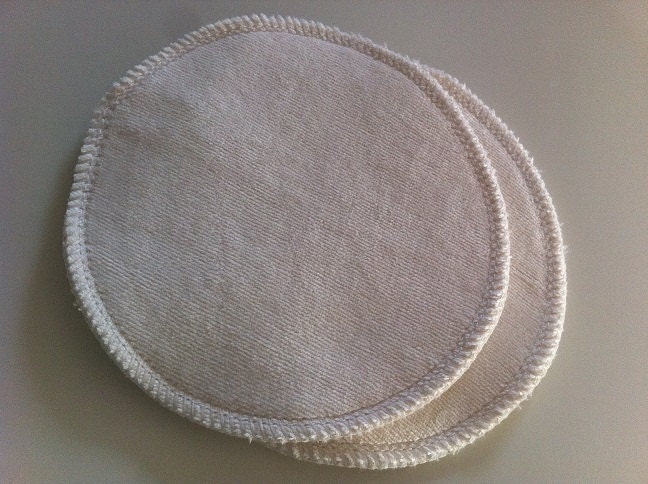 Organic Hemp Cotton Fleece and Organic Bamboo Velour  - Nursing Pads