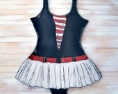 Sailor SwimSuit Retro Style Vintage Beach Wall Art Nautical Retro Bathing Suit Wall Decor