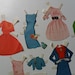 1960s paper dolls . vintage paper dolls . scrap collage . paper doll cut outs . altered art . paper doll clothes and accessories