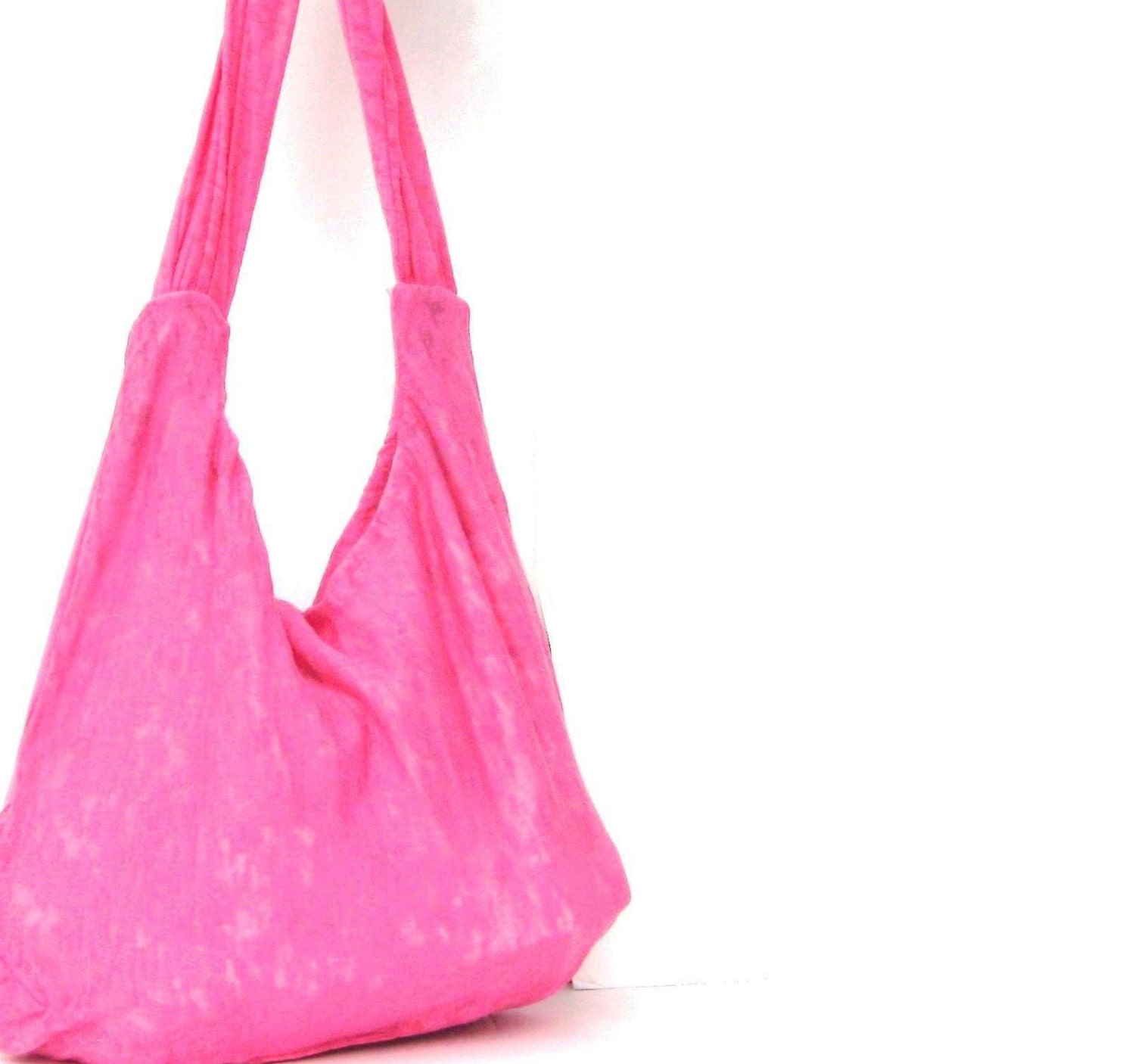 Cross Body Hobo Bag. Over Shoulder Purse. Custom Design Your Own Bag. Hot Pink Gift for Her under 50.