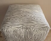 Square Pouf Floor Pillow Willow Grey