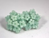 Seafoam Cluster Bouquet Floral Earrings - Seafoam Blue - Seafoam Green - Bridesmaid Earrings - Seafoam Earrings