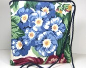 Blooming Blue Flowers, Caryn Hipster Pouch