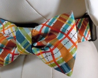 Dog Collar Set with Flower or Bow Tie  - Pick Any Fabric in Shop