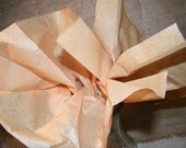 48 Sheets Tissue Paper - Kraft Recycled Natural - 20" X 30" - Gift Wrap Idea - Favor Box Packaging - DIY Wedding Supplies