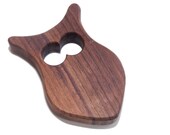 Wood Toy for Baby, Owl RATTLE Teether - Natural, Safe and Organic Teething for Babies