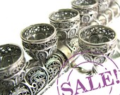 SALE 20% OFF -  925 Sterling Silver 2 in 1 Hanukkah Menorah & Candlesticks  - Judaica - Free Express Shipping ID915