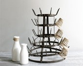 Antique French Bottle Drying Rack
