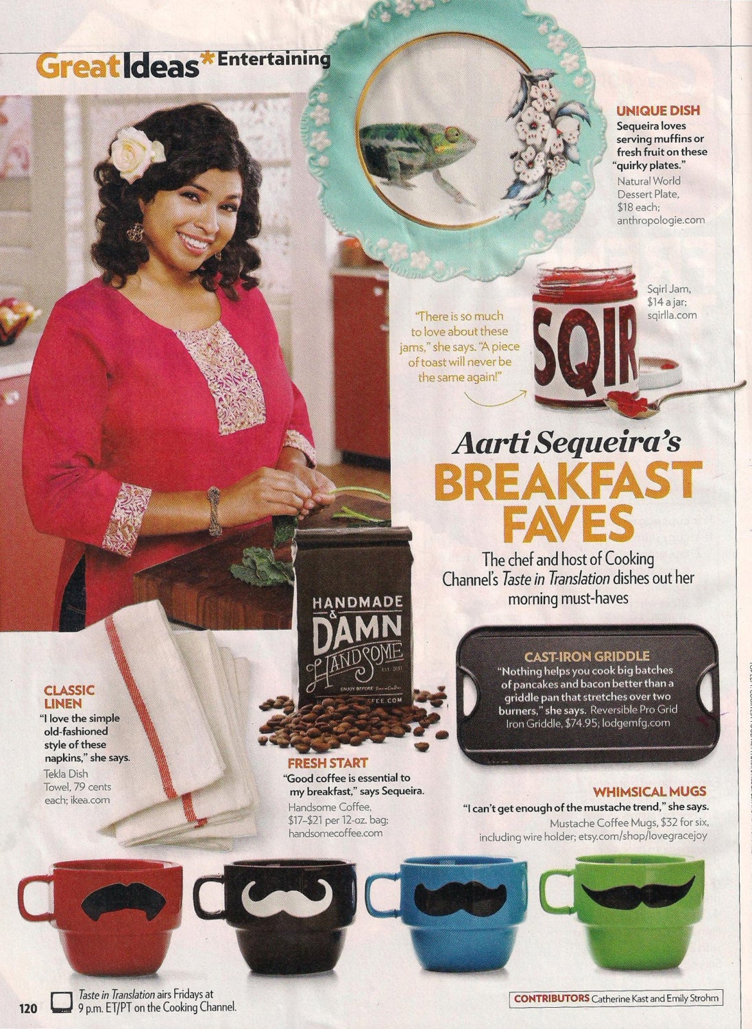 Multi Color Mustache Coffee Mugs - set of 6 stackable mugs and chrome holder - featured in PEOPLE magazine
