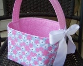 Fabric Easter Basket - You Choose Fabrics - Personalization Included - Made to Order