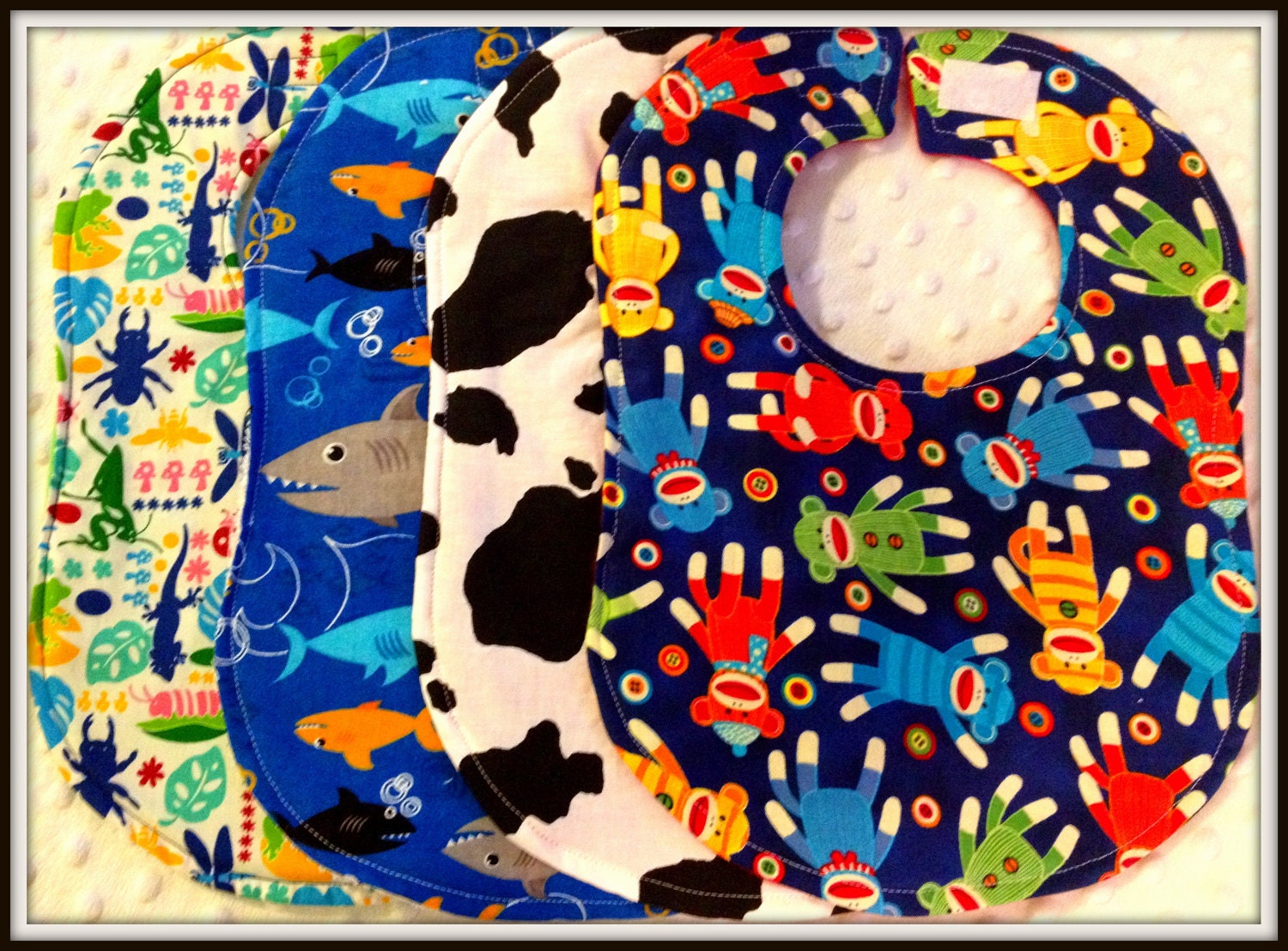 Cow Cowboy Cowgirl Baby Bib Farm Birthday Party