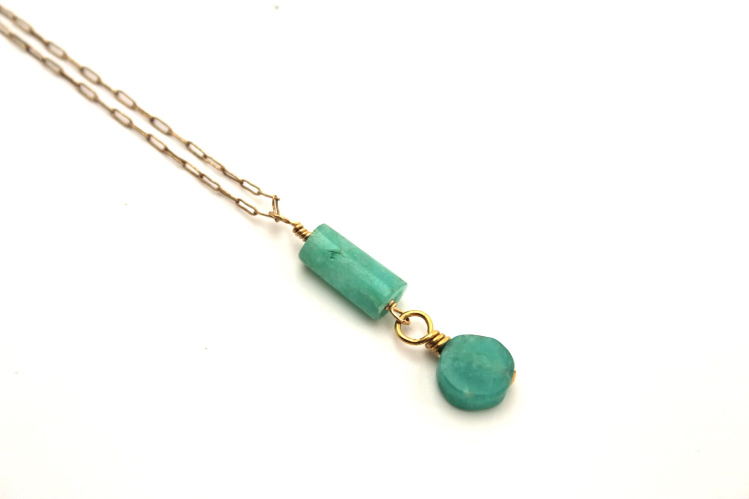 Dorothy- Emerald and Gold Necklace
