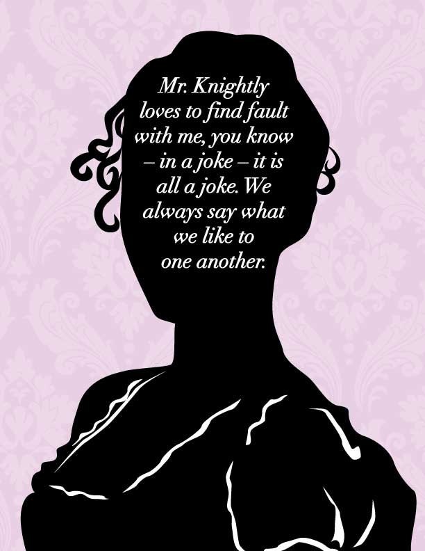 Jane Austen Emma Print: It is a joke 8x10