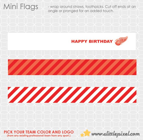 Any Sport Team Party Mini Flags Il_570xn