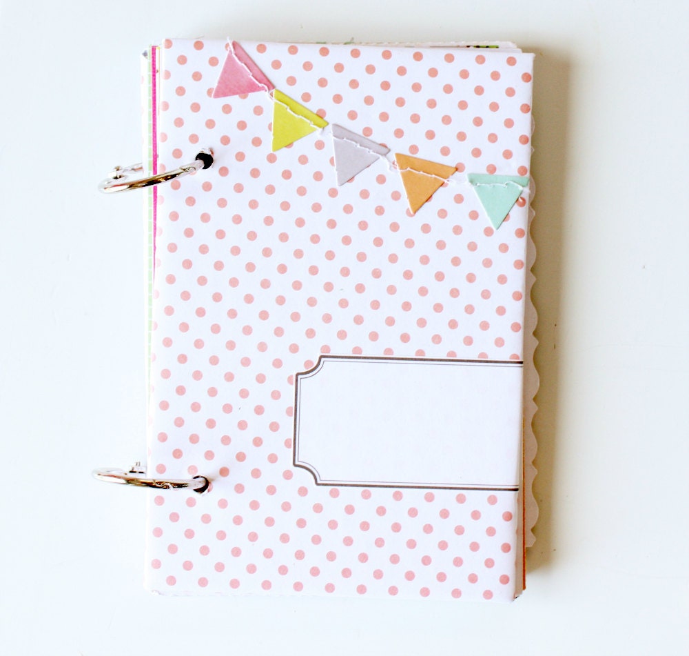 Summer Journal Minibook No. 3 - Pink Polka Dots