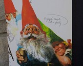 NEW Classic Vintage Gnome art on a composition notebook