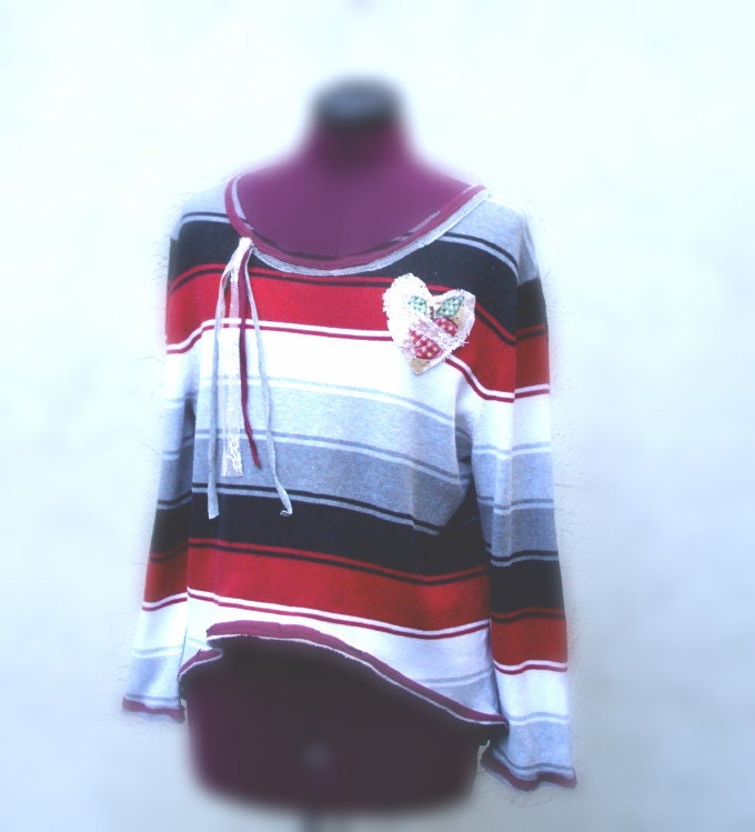 Eco Friendly Fish Tail Sweater Urban Chic Spring Summer Cotton  Cropped Sweater