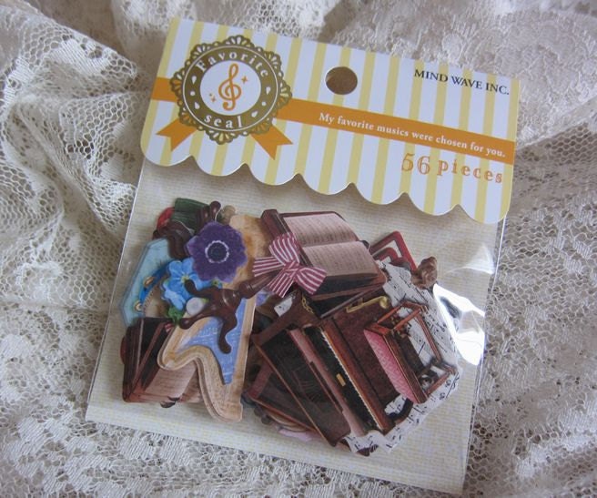 NEW 56 small sticker flakes Musical Instrument