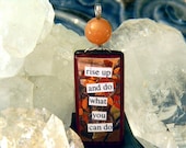 Rise Up and Do What You Can Do -- A Crystal Magick Glamourkin Pendant
