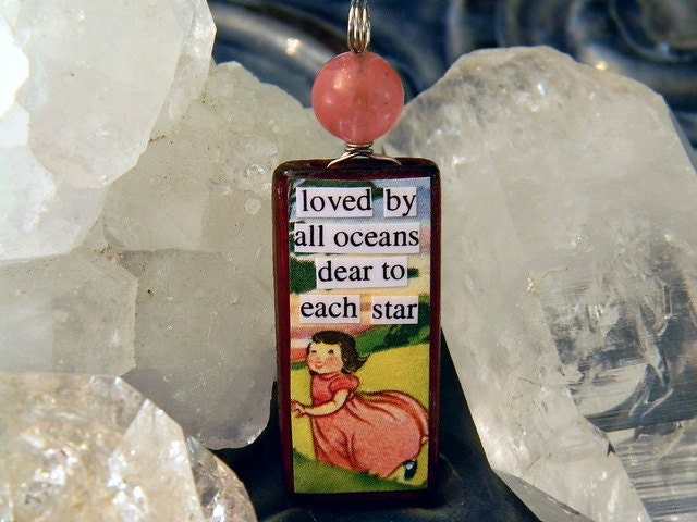 Loved by All Oceans, Dear to Each Star -- A Crystal Magick Glamourkin Pendant