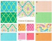 Custom Modern Baby Crib Bedding -Design Your Own- Coco Cabana