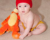 Honey Bear Hat & Diaper Cover Set - Great Photo prop
