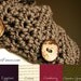 The Original BOSTON HARBOR SCARF - Warm, soft & stylish scarf with 3 large coconut buttons