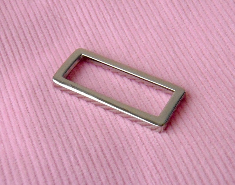 1.5" Silver nickel rectangular ring