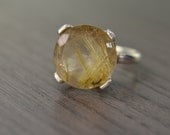 The Prince Ring, with 12ct golden rutilated quartz