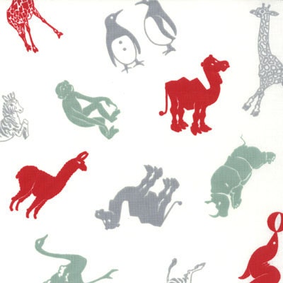 1 Yard Zoology Fabric, "Hullabaloo" by Urban Chiks for Moda