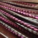 Real feather hair extensions Black, Grey, Pink Grizzly 6 Long LOOSE hair feather extensions with crimp beads Whiting saddle feathers