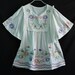 Women Blouse Ladies Top Maternity T-shirt Tunic Dress Caftan Kaftan Embroidered Summer Shirt