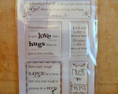 Hugs Quotes and Phrases Stickers by Heidi Grace-SALE