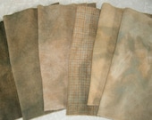 Hand Dyed Wool Fabric  for Rug Hooking, Penny Rug,  Applique ANTIQUE GOLD