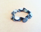 Vintage mother of pearl buttons,shell buttons, lot of buttons,grey mother of pearl